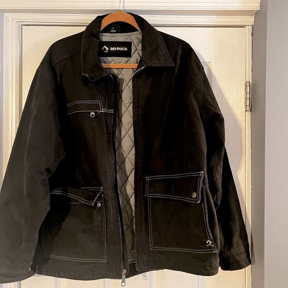 New- DRI DUCK - FLINT BOULDER CLOTH CANVAS JACKET - 5069 Size large - Picture 6 of 11